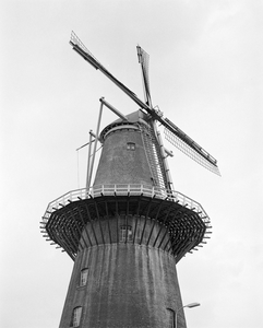 881104 Gezicht op de Molen Rijn en Zon (Adelaarstraat 30) te Utrecht.